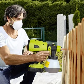 Jhjqzcyg High Pressure Cordless Paint Sprayer for Ryobi Battery Electric HVLP Spray Gun