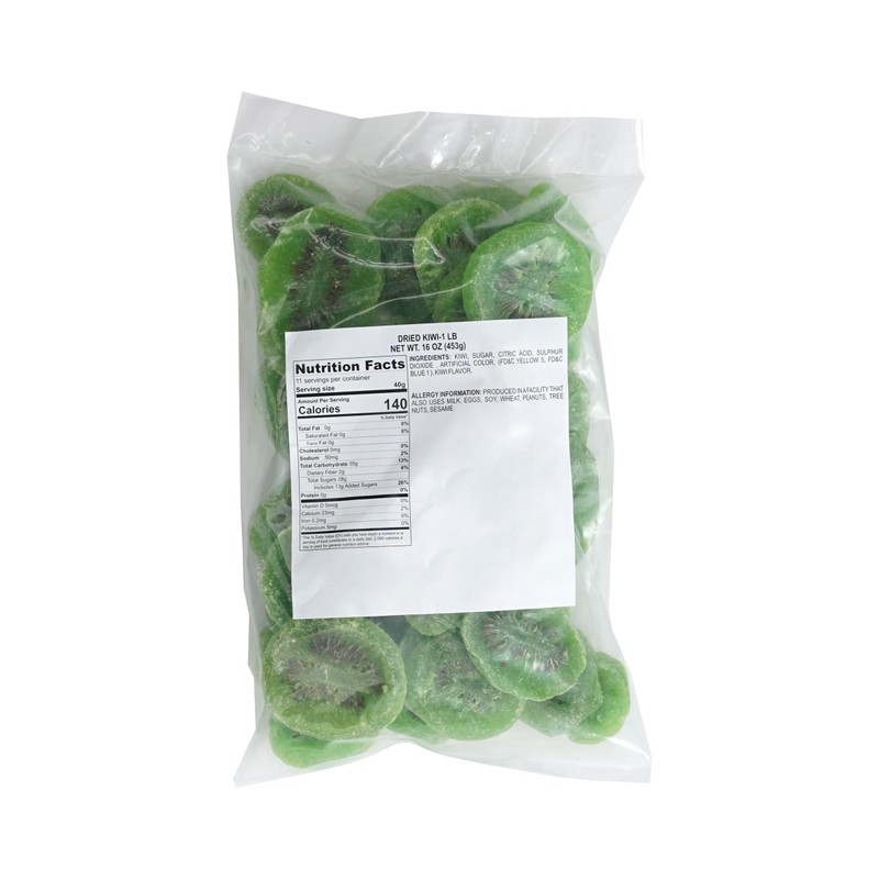 Dried Kiwi, 1 Pound Bag Dehydrated Fruit, Dried Fruit, The