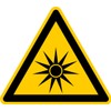 Warning Sticker Warning Sign "Warning of Optical Radiation" Film ISO