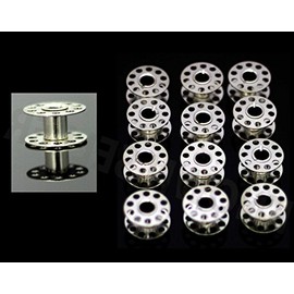 Metal Bobbins - Sewing Machine Spool Universal Fits Most Brands (100 Bobbins)