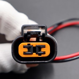 LIZAPUS 2-Pin Fog Lamp Fog Light Connector Pigtail Plug Compatible with Kia Forte 2022-2024 Harness Wiring PB625-02027