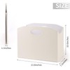 EZDeco Magazine Holder Foldable Magazine Rack Floor PU Leather File