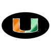 MIAMI HURRICANES Black Mirrored Hitch Receiver Cover