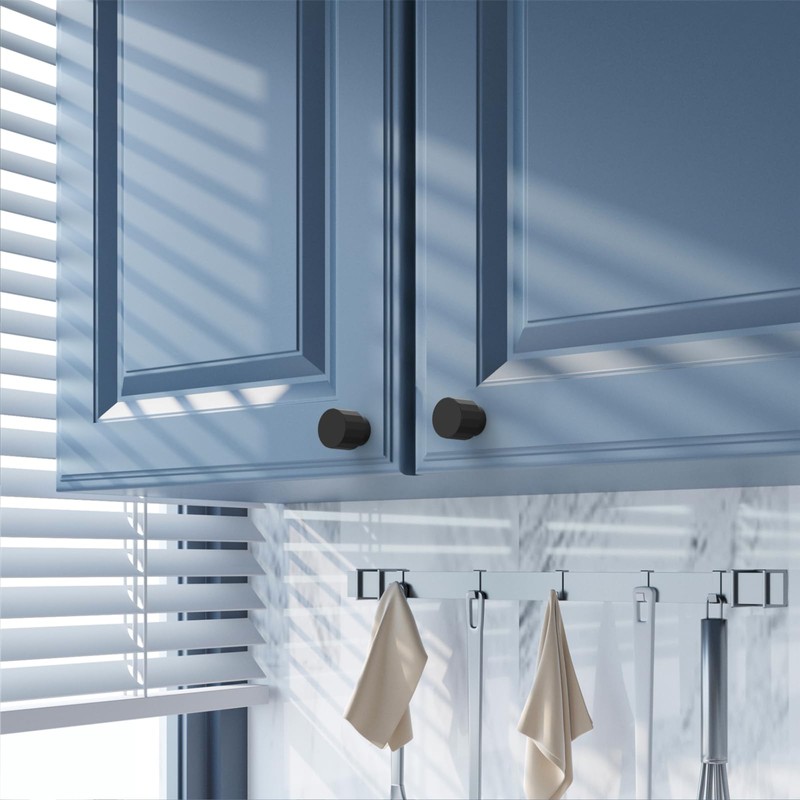 Amerdeco UK0075 Pack of 10 Furniture Knobs Cabinet Knobs Black