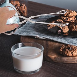 UPKOCH Barbecue Tongs, Length: 24 cm, Stainless Steel