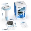 Pool-Thermometer, Kabelloses Schwimmendes Poolthermometer, Floating Pool Thermometer IP67 Wasserdicht mit