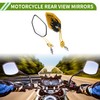 HOPESPANNER Universal Motorcycle Rear View Mirrors Adjustable Side Rearview Mirror