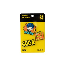 ROYCHE TinyTAN Butter Rubber Pin (SUGA) RUBBER PIN BADGE Butter Version