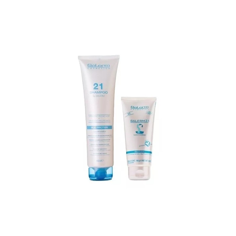 Salerm 21 Kit Cabello Seco O Maltratado Shampoo Y Acondic...