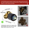 Lavatrum Mate Black Shower Head and Handle Set Single Spray