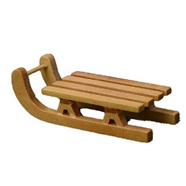 Melody Jane Dollhouse Small Christmas Snow Accessories Aviator Sledge Miniature