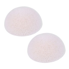 Vaguelly 2pcs Large Bamboo Charcoal Konjac Sponges Gentle Cleansing Face Washing Puff for Makeup Removal and Skin Care Random Color Random Color