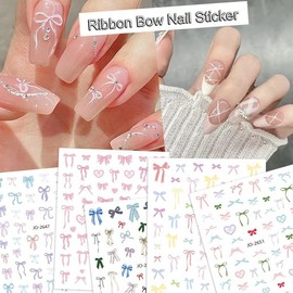 [Overseas] Children's Nail Stickers, Character Nail Stickers, Nail Materials, Kids' Cute Style Nail Stickers, White Pink B, Free Size/26 49 50ea
