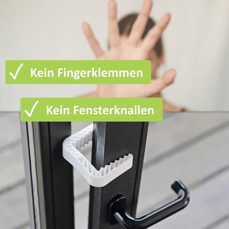 FeJu Window Clamps | Pack of 4 in White |