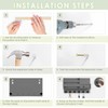 VIS'V Key Holder Wall Mount, Wooden Mail and Key Organizer
