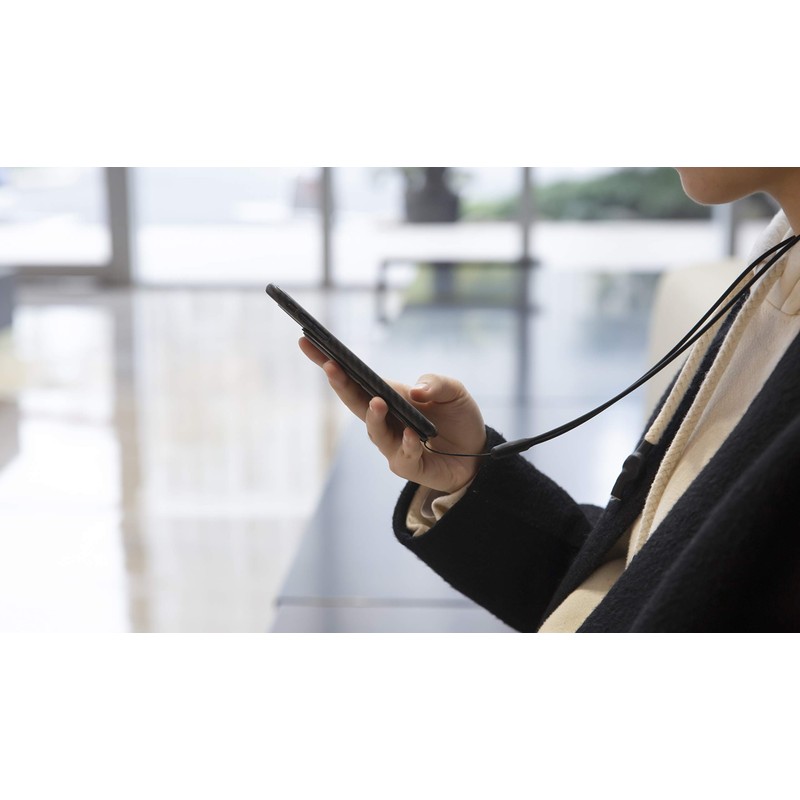 DesignNest FoldStand Slim Magnetic Phone Stand Card Holder with Lanyard,