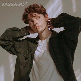 VASSAGO Sun and Moon Necklace Crescent Moon and Star Pendant Necklace Simple Trendy Cute Necklaces Jewelry Gifts for Women Men (silver sun necklace)