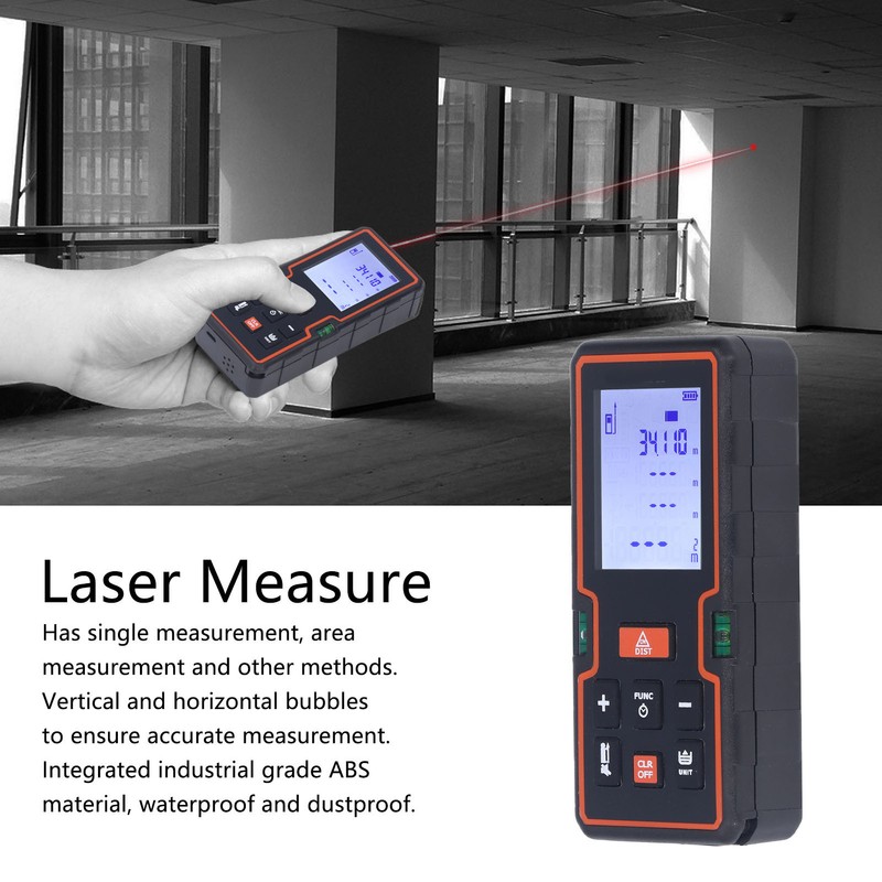 Laser Measure Distance Meter 40m Digital Display Tool for Construction