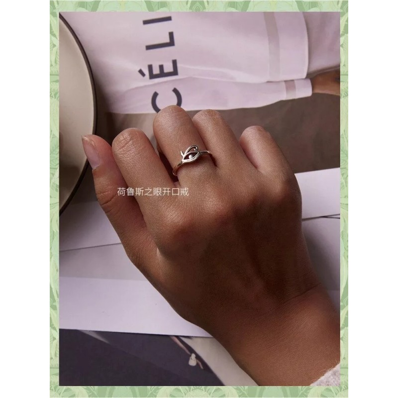 TENDER LIHOME Anillo Protección Ojo Turco Plata .925 Mujer Ajustable