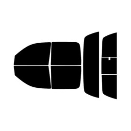 Rvinyl Window Tint Kit Compatible with Dodge Dakota 2005-2010 (4 Door) - Complete Precut Kit - 5%