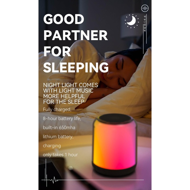 Sparrow2Trade Aura-Sync Surround TWS/RGB-Color Speaker, Small, Brown