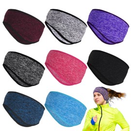 Unbranded Ear Warmers Headband Winter Fleece Running Ski Ear Muffs Headband for Women Men - Watermelon Red