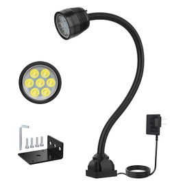 Led Machine Light Lathe Lights, Flexible Work Shop Light IP66 Waterproof 1400 Lumens 110V-220V CNC Lighting