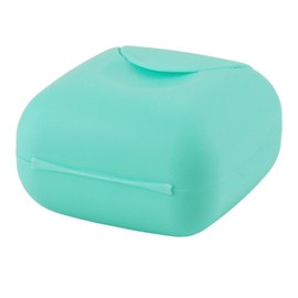 Haiker - 2 cajas de jabón de plástico, tamaño pequeño, para casa, senderismo, acampada, viajes, 2,75 2,75 1,65 pulgadas, Azul