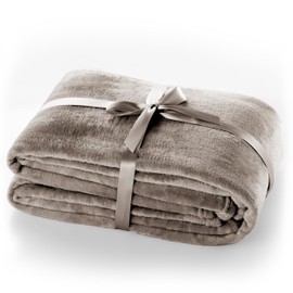 DecoKing Cuddly Microfiber Blanket Bedspread Fleece Faux Fur Blanket Fluffy and Soft Microfiber Blanket