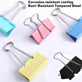 Bulldog Clips Large 60PCS 41MM Paper Clips Binder 1.6 inch (60pcs-41mm)