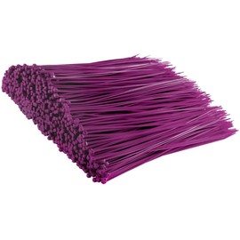Gocableties Cable Ties, Pack of 1000, Purple, 300 mm x 4.8 mm with 22.2 kg Tensile Strength, UV Resistant Set