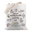 PWHAOO Mental Health Priority Tote Bag Mental Health Awareness Shoulder
