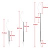 huanbush Lantern Stand, Screw-in Type, Lantern Pole, Aluminum, Ultra Lightweight,