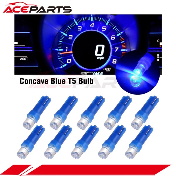 Aceparts 10x BLUE T5 INSTRUMENT CLUSTER PANEL GAUGE DASH LED