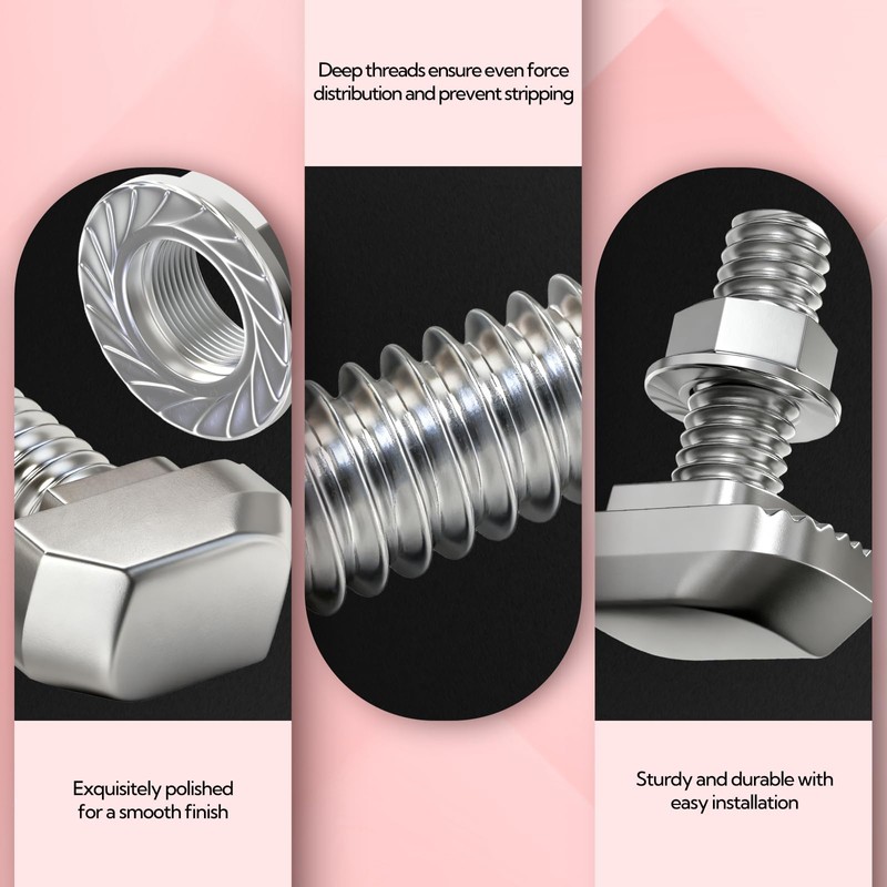 GAGIRA 130pcs M5 M6 T Bolts, T Track Bolts and