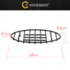 JY COOKMENT Cooling Roasting Rack with Integrated Feet, Enameled Coating,