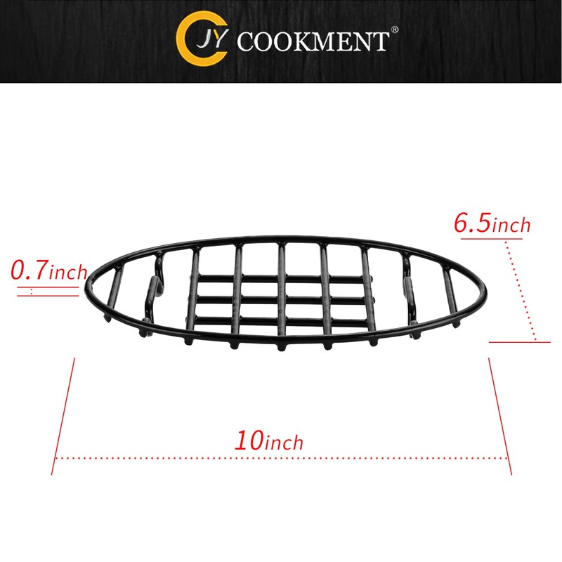 JY COOKMENT Cooling Roasting Rack with Integrated Feet, Enameled Coating,