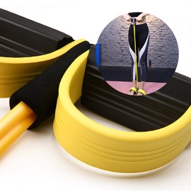 Yoga Pilates Home Training Full-Body Strength & Stretching Rubber Rowing Band M10949 Purple 2ea
