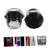 VILLFUL 2pcs Black Push Button Momentary Push Button Switch Flush