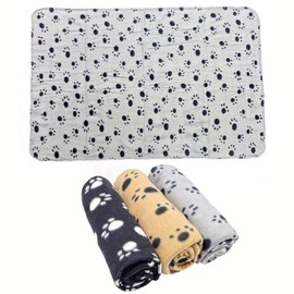 JZK 3 x Softe Warmes Haustierdecke Katzendecke Hundedecke Decke Matte für Hunde/Katzen, 100x70cm