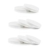 White Rubber Latex Makeup Blenders, Pack of 8 (5.2 cm)