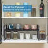 Set of 2 Expandable Cabinet Shelf Organizer, Stackable Kitchen Countertop