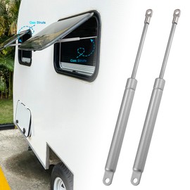 QUARKZMAN Pack of 2 10 Inch 20Ib/89N Silver Tone Lift Supports Struts Shocks Gas Spring Universal for Motorhome Car Truck Boat Window Cabinet Door Cover Lid