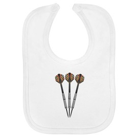 Azeeda 'Set of Darts' Soft Cotton Baby Bib (BI00063958)