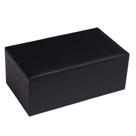 Silverman & Co. Double 9 Large Black Domino Set - Black Case