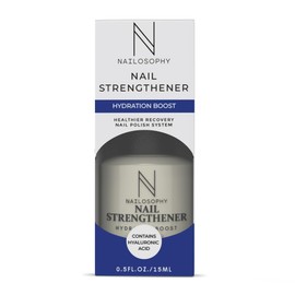 Nail Strengthener & Nail Hardener for Damaged Nails - Hydrates, Moisturises, Forms Protective Coating, Contains Hyaluronic Acid-Nail Growth and Strengthener for Improved Nail Texture, 0.5 FL. OZ./15ml