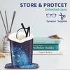 Plush Fluffy Lined Anti-scratch Eyeglasses Holder Protective Glasses Stand Case