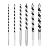 QWORK® 6-Piece Auger Drill Bit Set, Wood Drill, High-Carbon Steel,