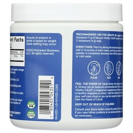 Calm Natural Vitality Magnesio Sabor Naranja 8 OZ