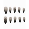 Daily ChicBlack Veil [Handmade Nail Tip] Emily Nail - Short